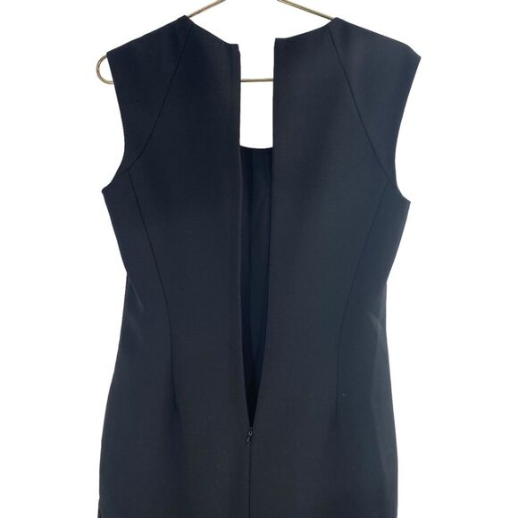Emporio Armani Italian Sheath Dress Black Size 4 Gathered‎ Front - Picture 8 of 9